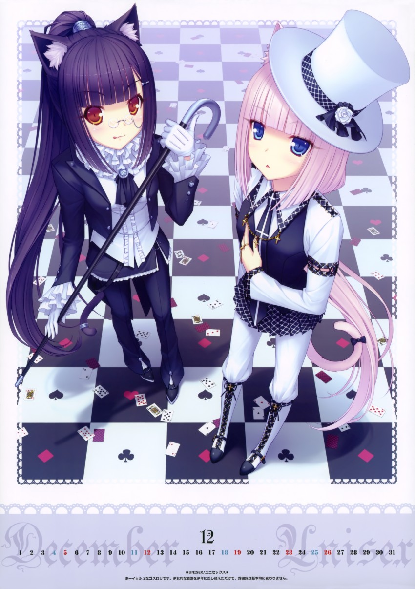 chocola and vanilla (nekopara) drawn by sayori_(neko_works)