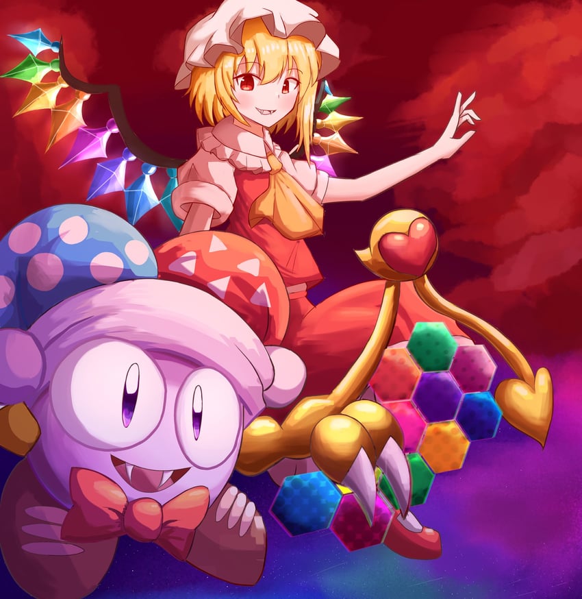 flandre scarlet and marx (touhou and 1 more) drawn by kirbyearthbound