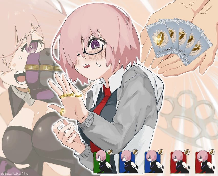 mash kyrielight (fate and 1 more) drawn by kaita_(mokamilkcup)