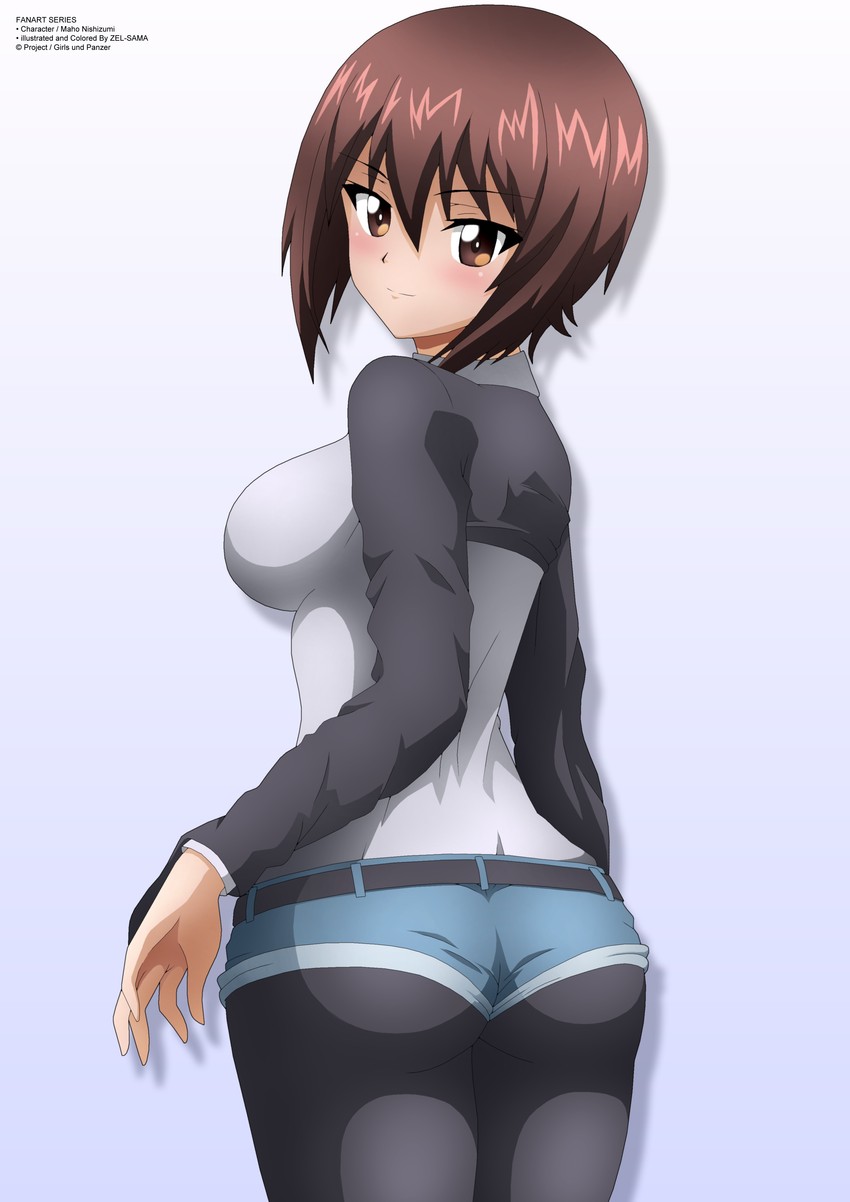 nishizumi maho (girls und panzer) drawn by zel-sama