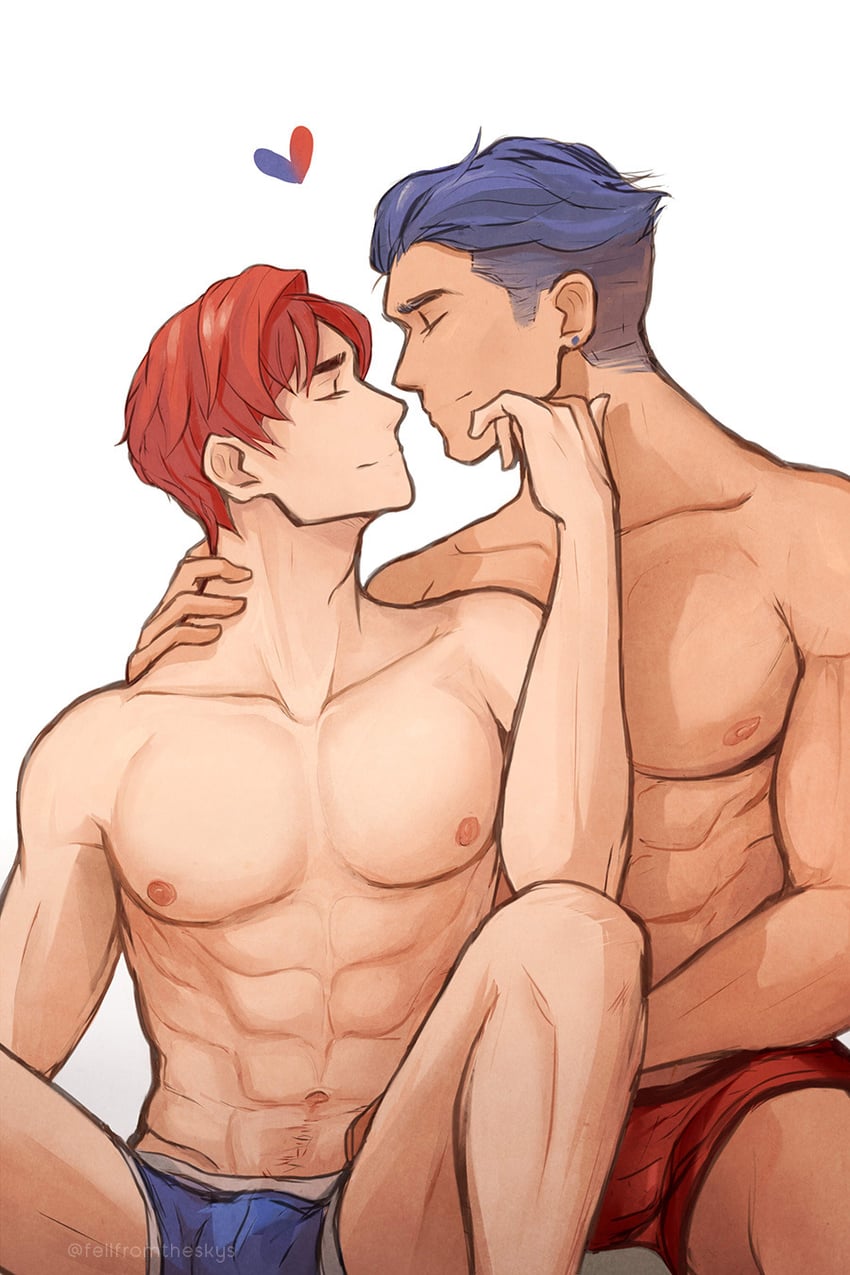 eliwood and hector (fire emblem and 1 more) drawn by fell_from_the_sky