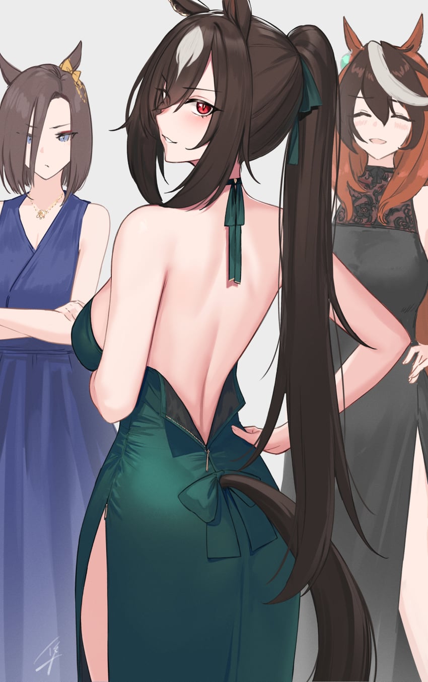 symboli rudolf, sirius symboli, and air groove (umamusume) drawn by hayabusa_(vert_320)