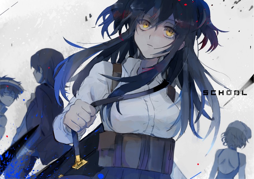 kakine teitoku, gokusai kaibi, yumiya rakko, and yobou banka (toaru majutsu no index and 2 more) drawn by qniokun