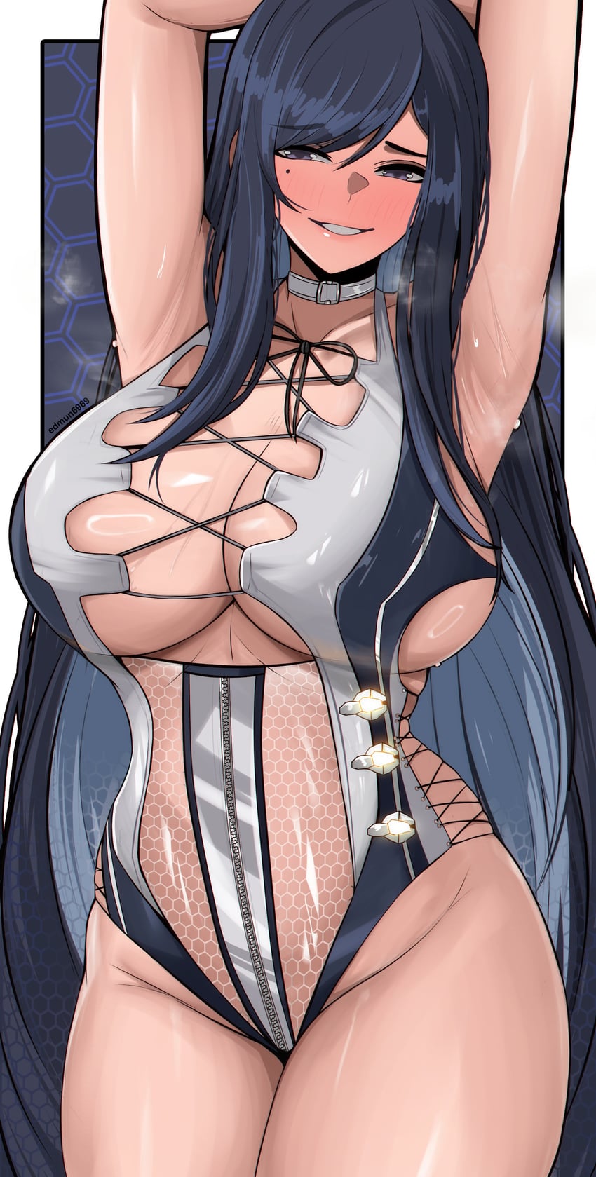 raven (goddess of victory: nikke and 1 more) drawn by edmun6969