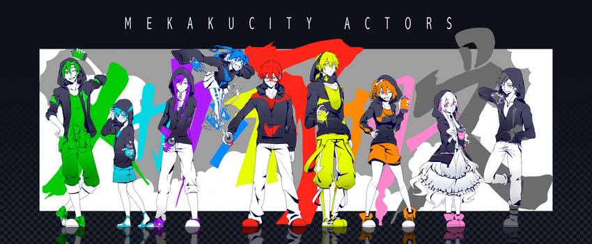 kozakura marry, kisaragi shintarou, kido tsubomi, ene, kano shuuya, and 4 more (kagerou project and 1 more) drawn by fuku-ro