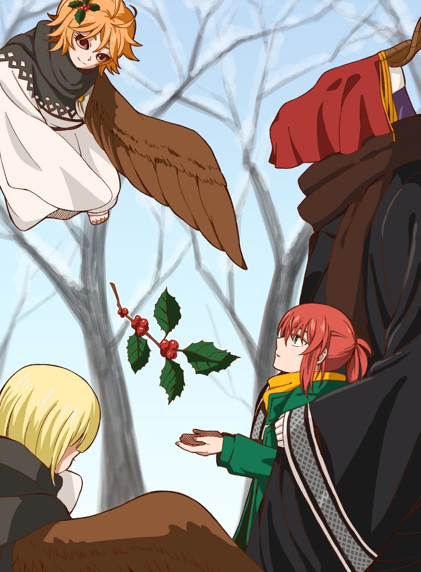 hatori chise and elias ainsworth (mahou tsukai no yome) drawn by delfuze