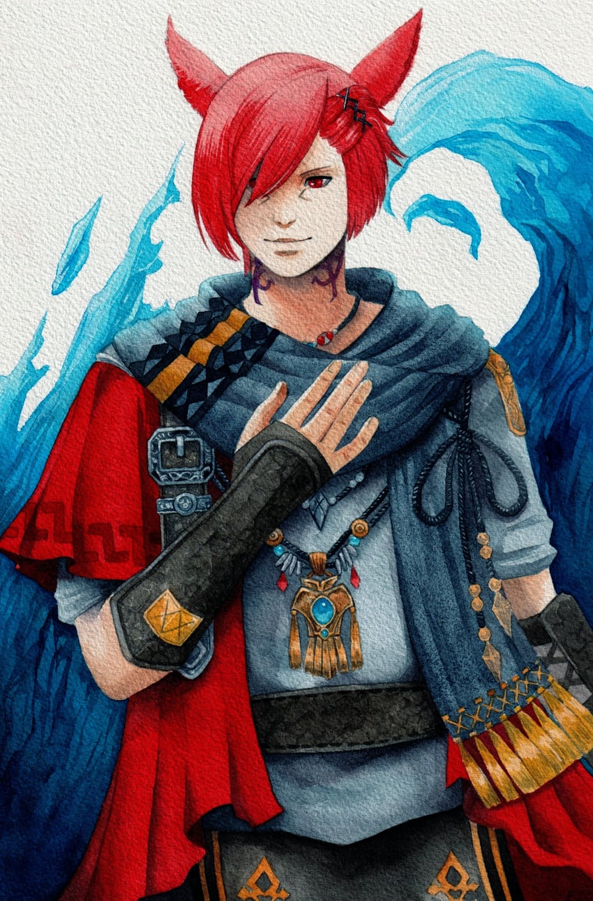 g'raha tia (final fantasy and 1 more) drawn by symphorine-perle