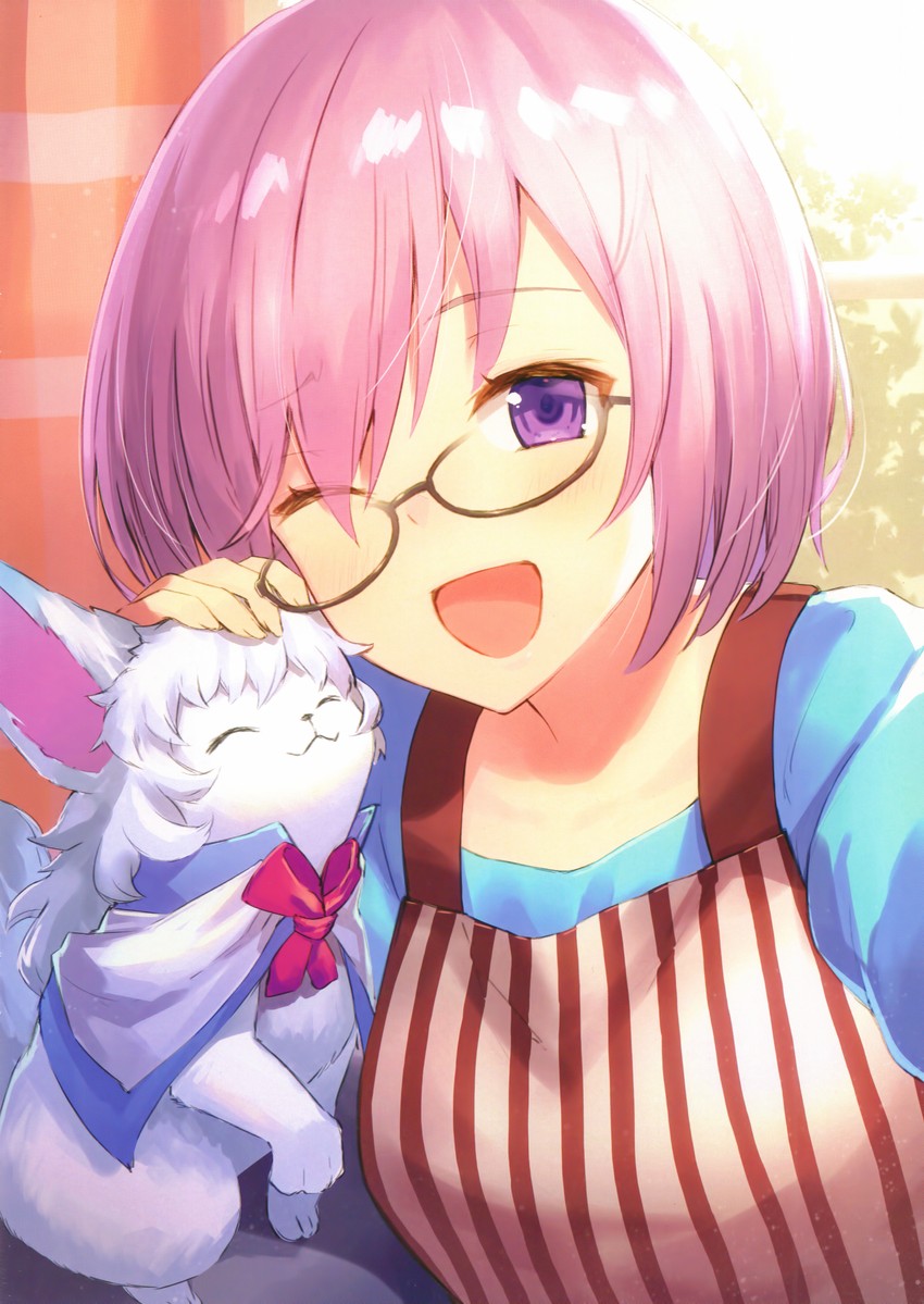 mash kyrielight and fou (fate and 1 more) drawn by ichikawa_haru