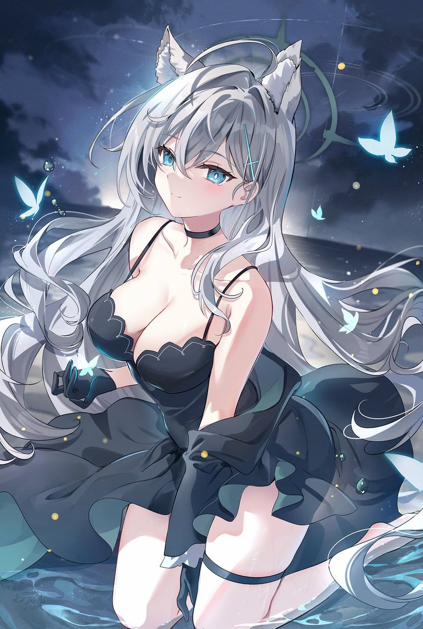 shiroko and shiroko terror (blue archive) drawn by kita_(kitairoha)