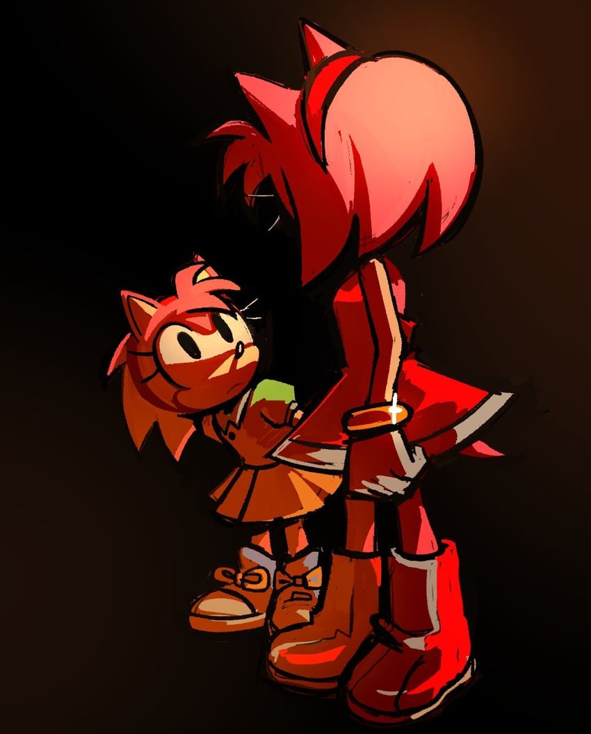 amy rose and classic amy (sonic and 1 more) drawn by maitroll
