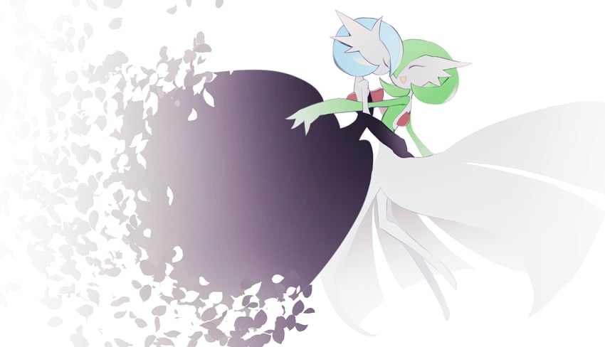 gardevoir and mega gardevoir (pokemon) drawn by tem_(tem_konp10)