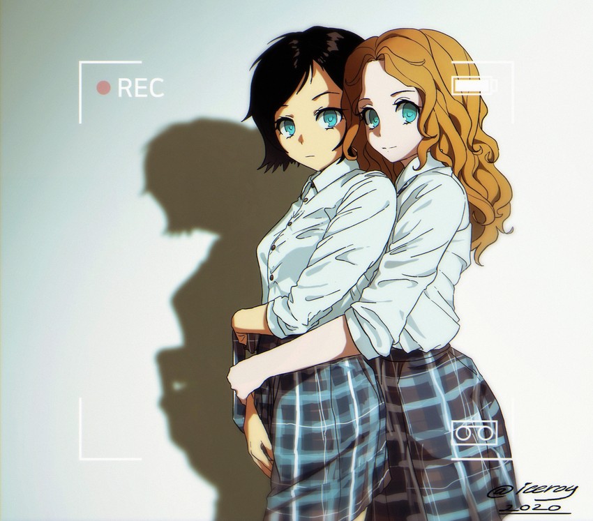 elena sergeevna katina and yulia olegovna volkova (tatu) drawn by iceroy