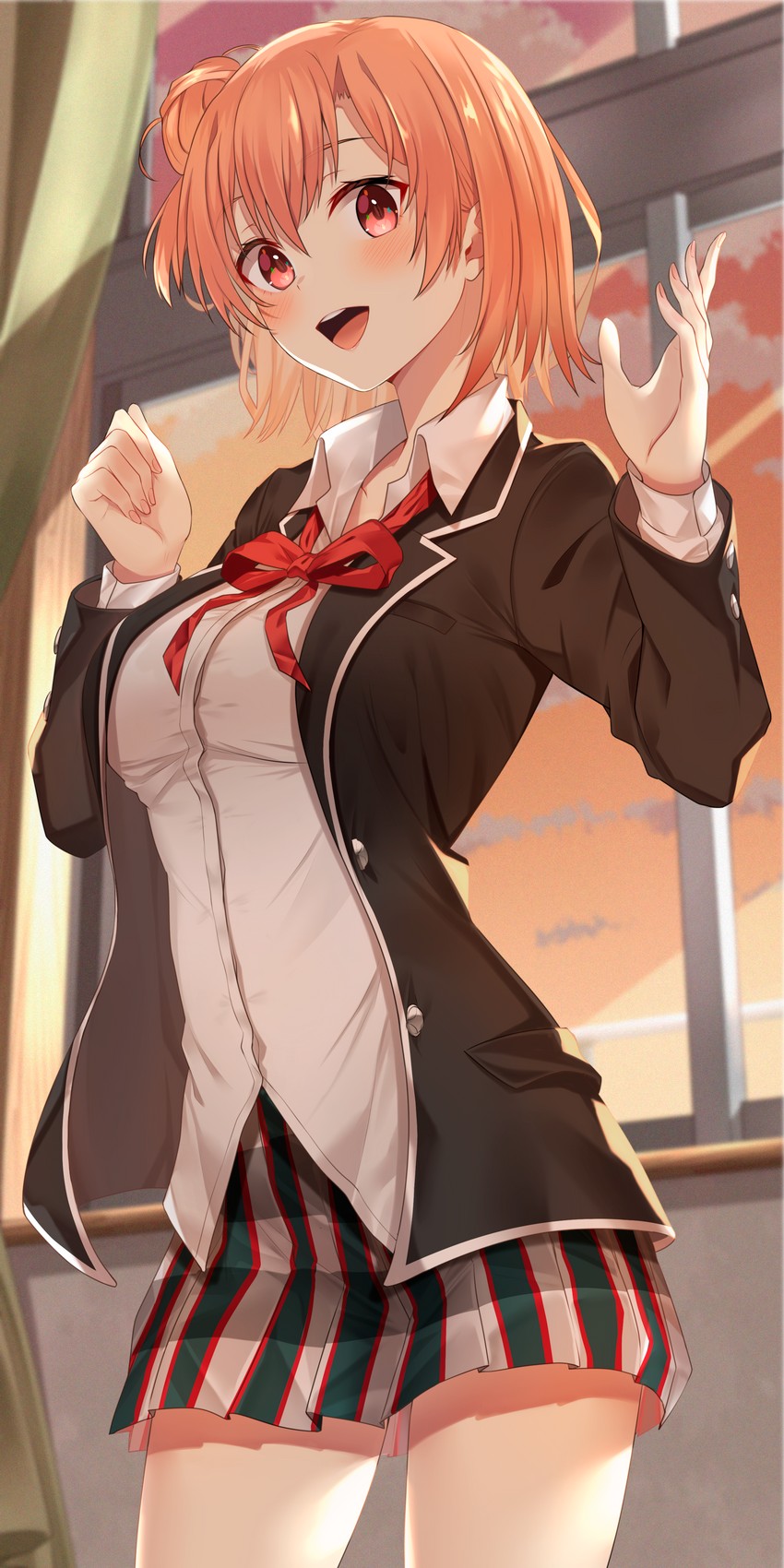 yuigahama yui (yahari ore no seishun lovecome wa machigatteiru.) drawn by jun_(aousa0328)