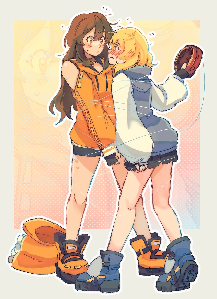 bridget and may (guilty gear and 1 more) drawn by kira_(marshukitty)