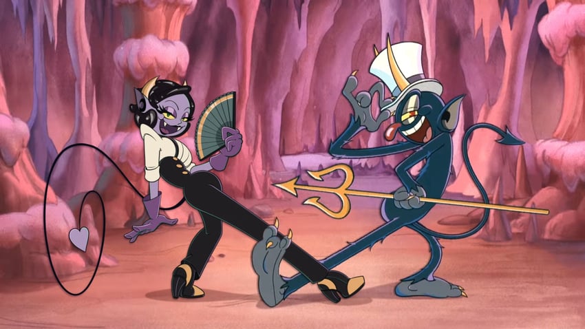 the devil and luci sangsue (original and 1 more) drawn by pearrosite