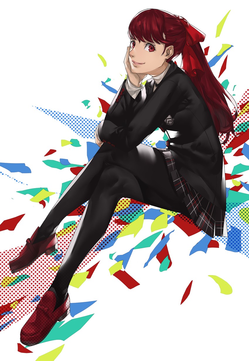 yoshizawa kasumi (persona and 2 more) drawn by blazpu