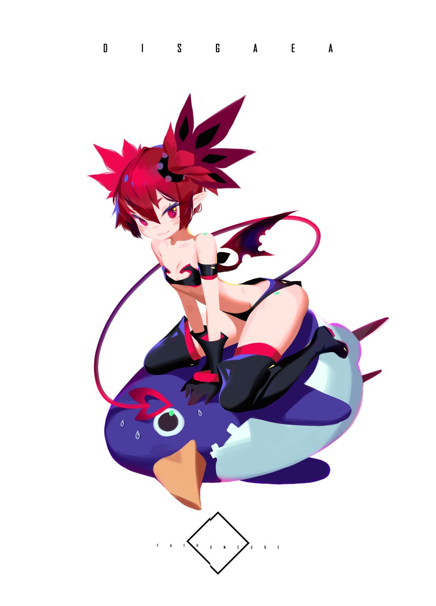 etna and prinny (disgaea and 1 more) drawn by fathomcube