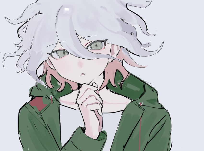 komaeda nagito (danganronpa and 1 more) drawn by nial