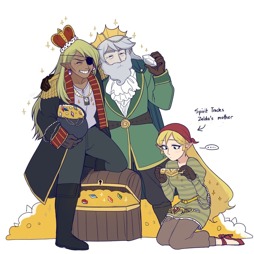link, toon link, and tetra (the legend of zelda and 2 more) drawn by mims_(mimimon)