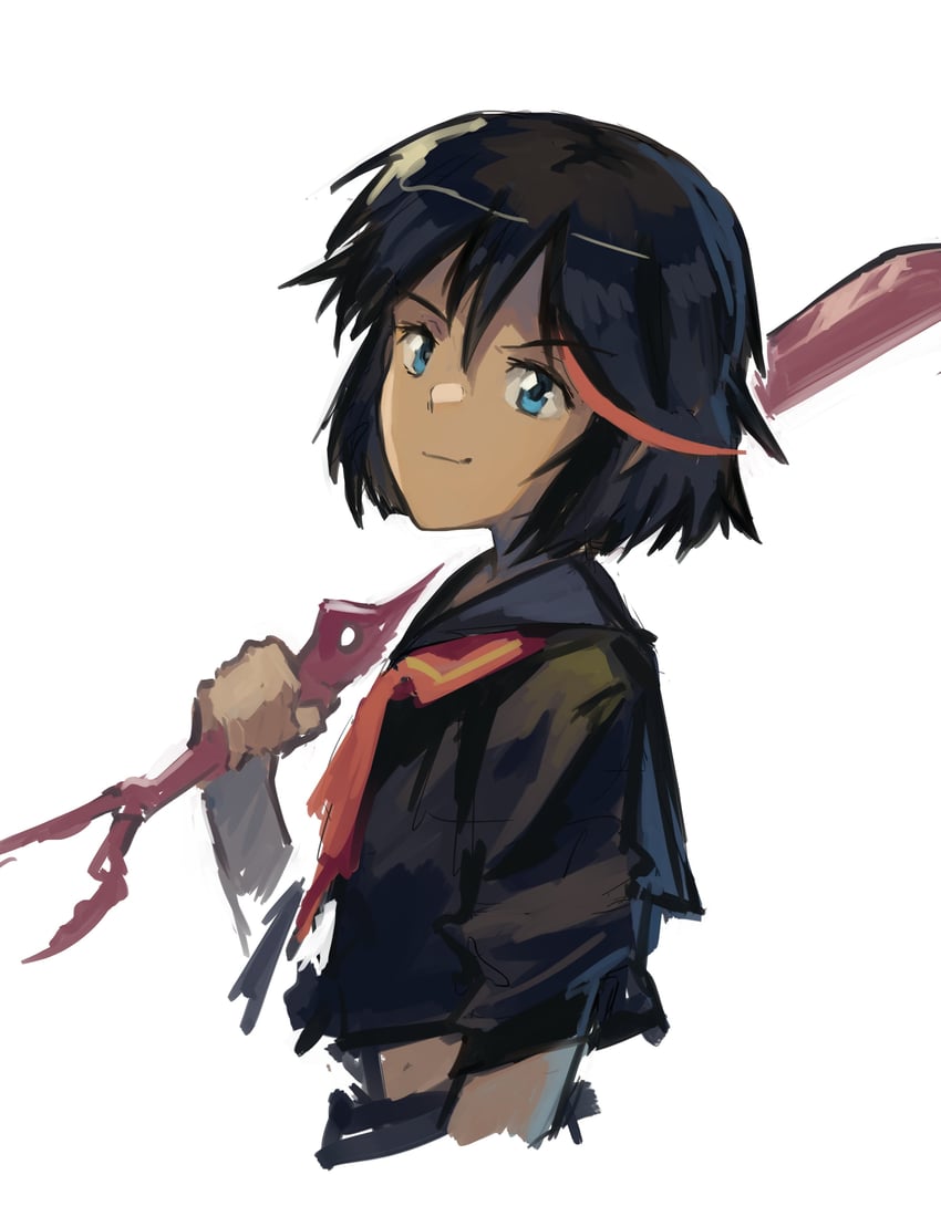 matoi ryuuko and senketsu (kill la kill) drawn by kornod
