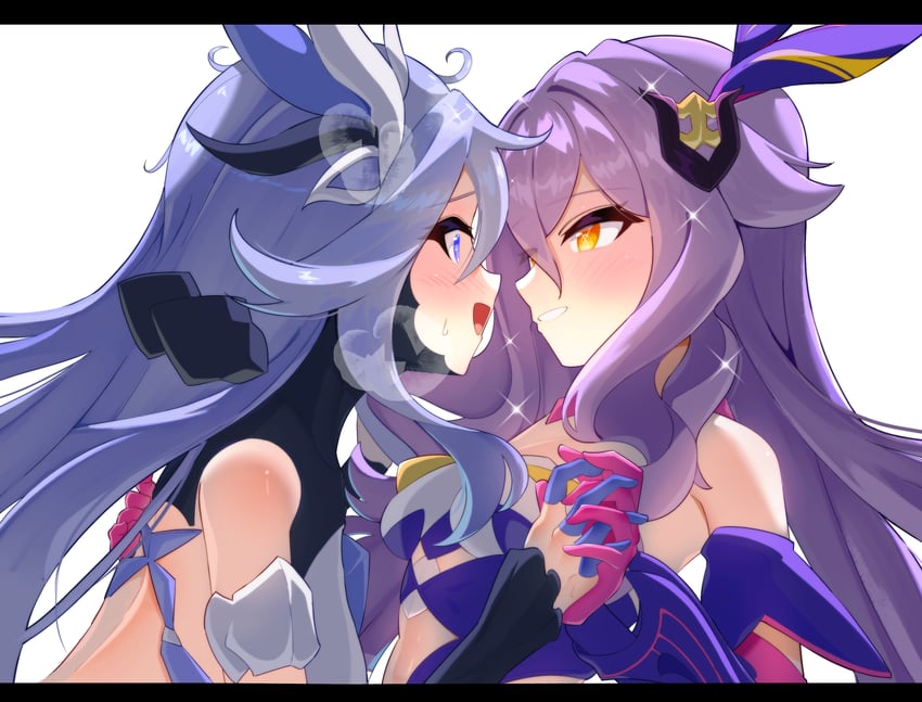 sirin, benares, and bella (honkai and 1 more) drawn by eight_(eight3rd1)