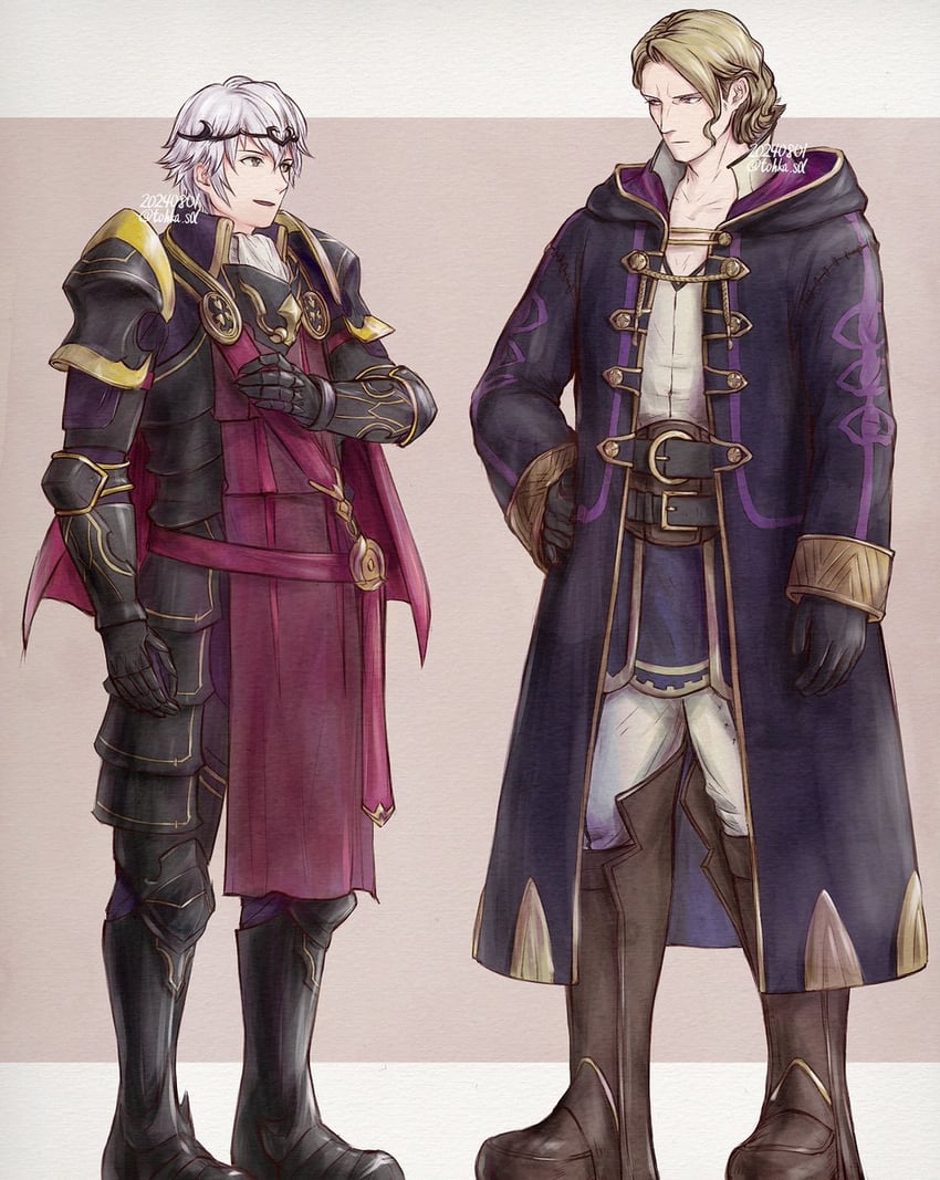 male robin and xander (fire emblem and 2 more) drawn by tohka_sd