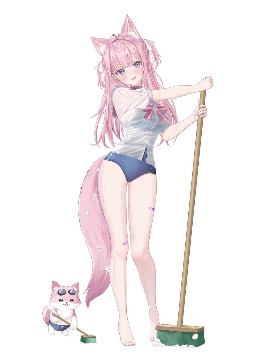 hakui koyori and kokoro (hololive) drawn by ara1e