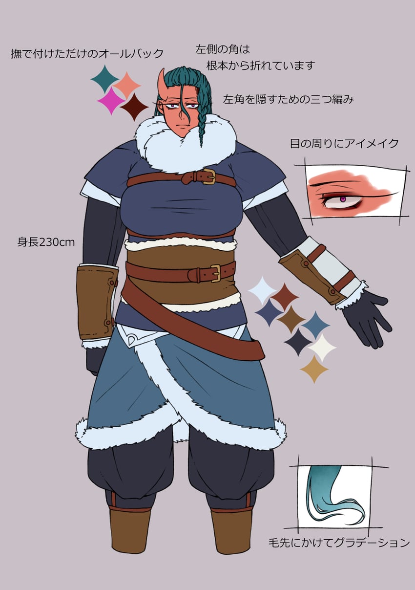 lalwa the red demon (pixiv fantasia and 1 more) drawn by toushirou