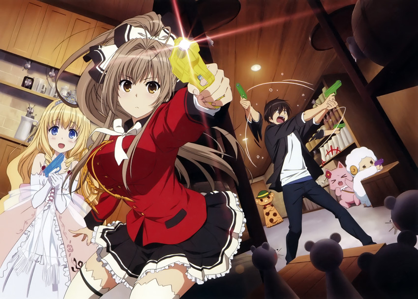 sento isuzu, latifa fleuranza, tiramii, moffle, kanie seiya, and 1 more (amagi brilliant park)