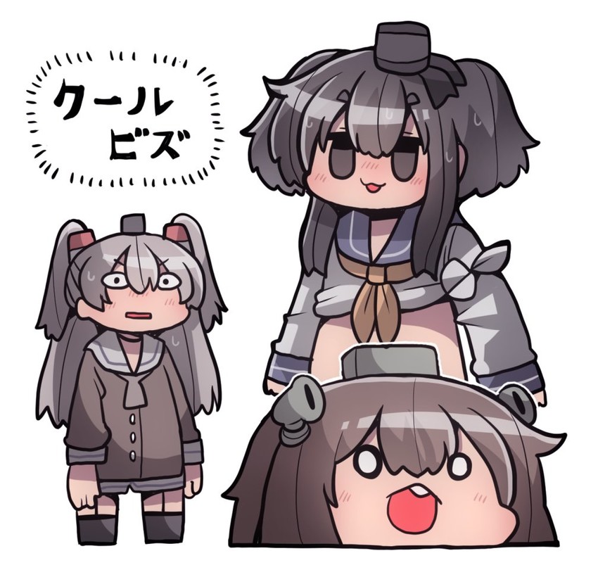 amatsukaze, yukikaze, and tokitsukaze (kantai collection) drawn by kakuzatou_(koruneriusu)