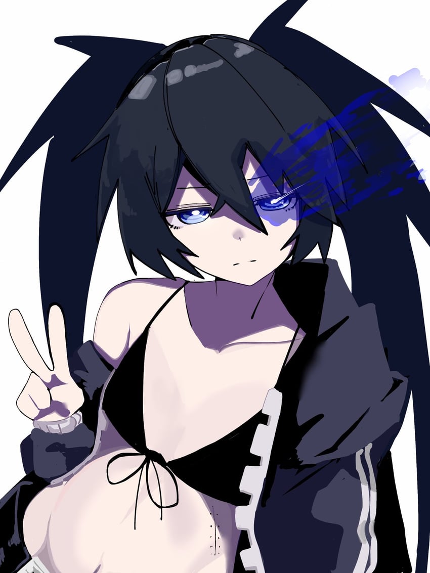 black rock shooter (black rock shooter) drawn by 0_onibi