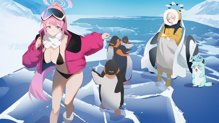 himari, eimi, and shigure (blue archive) drawn by toriko_(honmono)