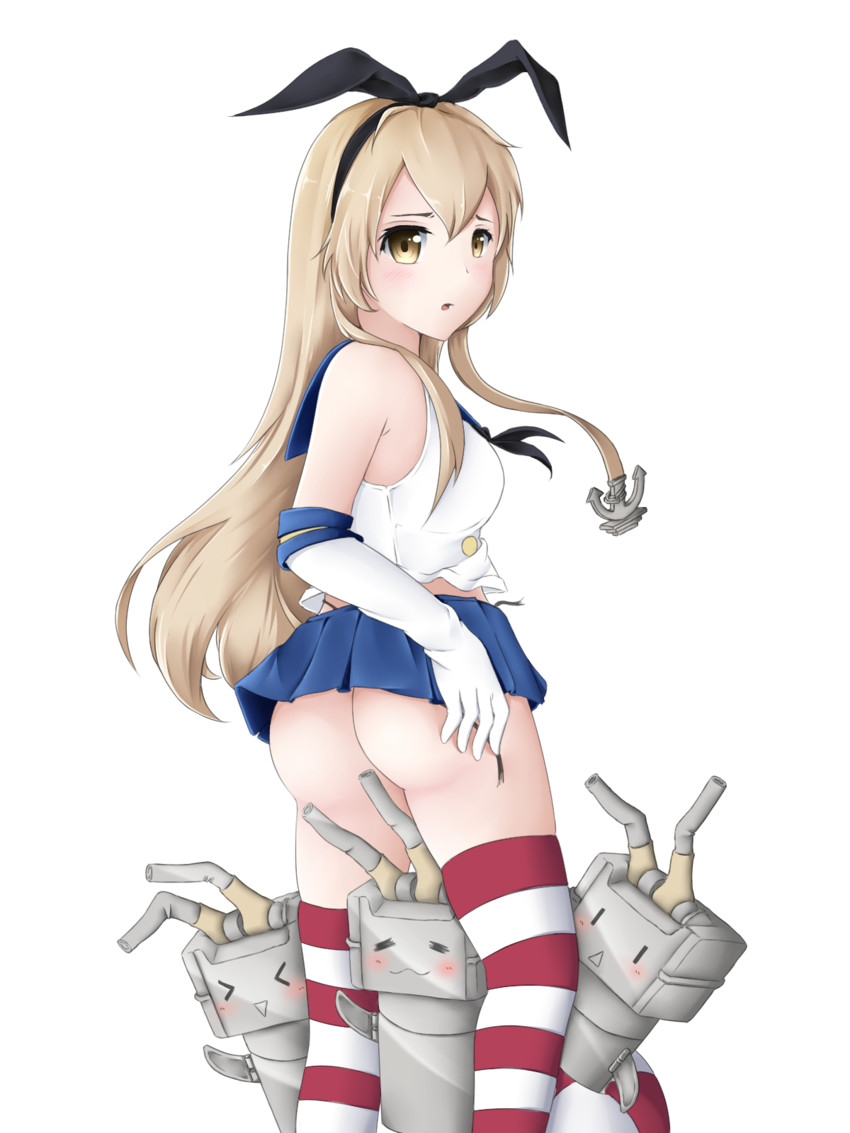 shimakaze and rensouhou-chan (kantai collection) drawn by mango_(mango9826)