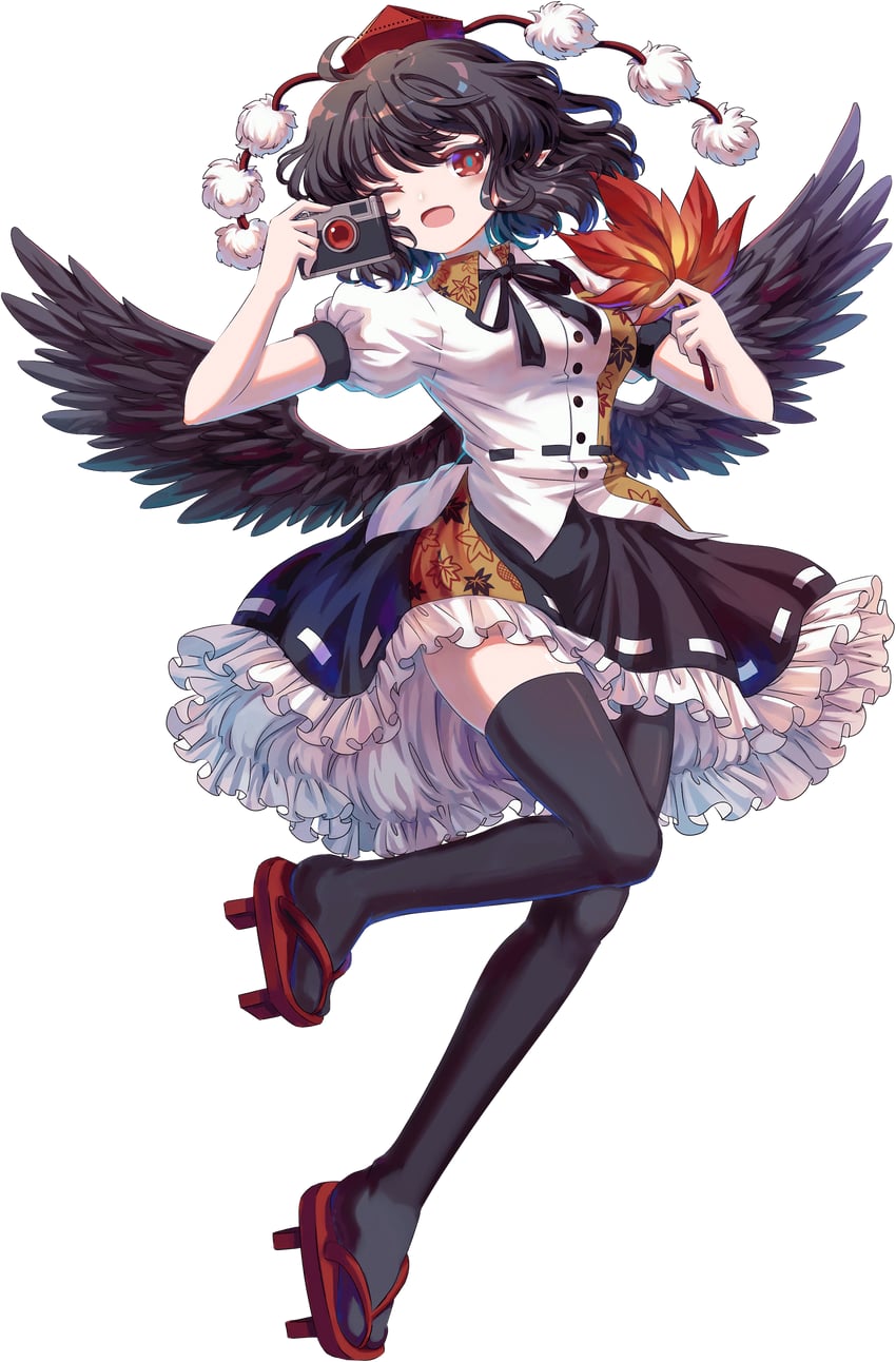shameimaru aya (touhou and 1 more) drawn by kumio