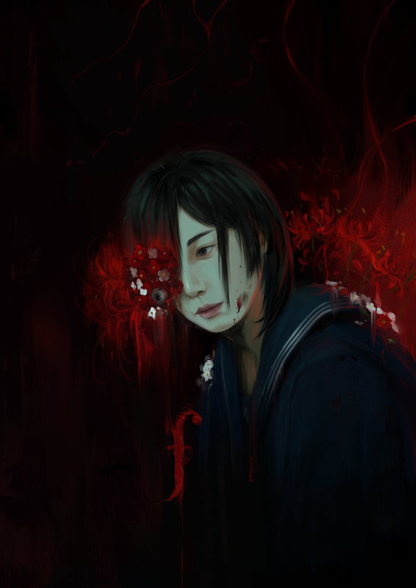 shimizu hinako (silent hill and 1 more) drawn by kubaushi