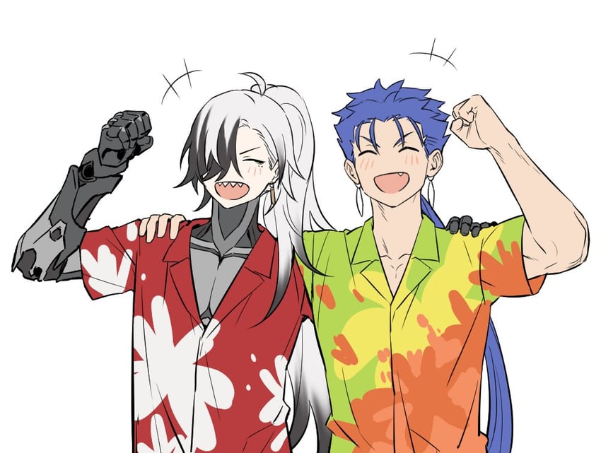 boothill and cu chulainn (fate and 4 more) drawn by wawahj0907_tt