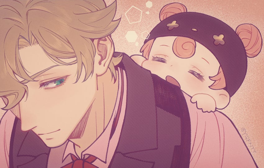 herlock sholmes and iris wilson (ace attorney and 1 more) drawn by kaze_(yznyttdgs)