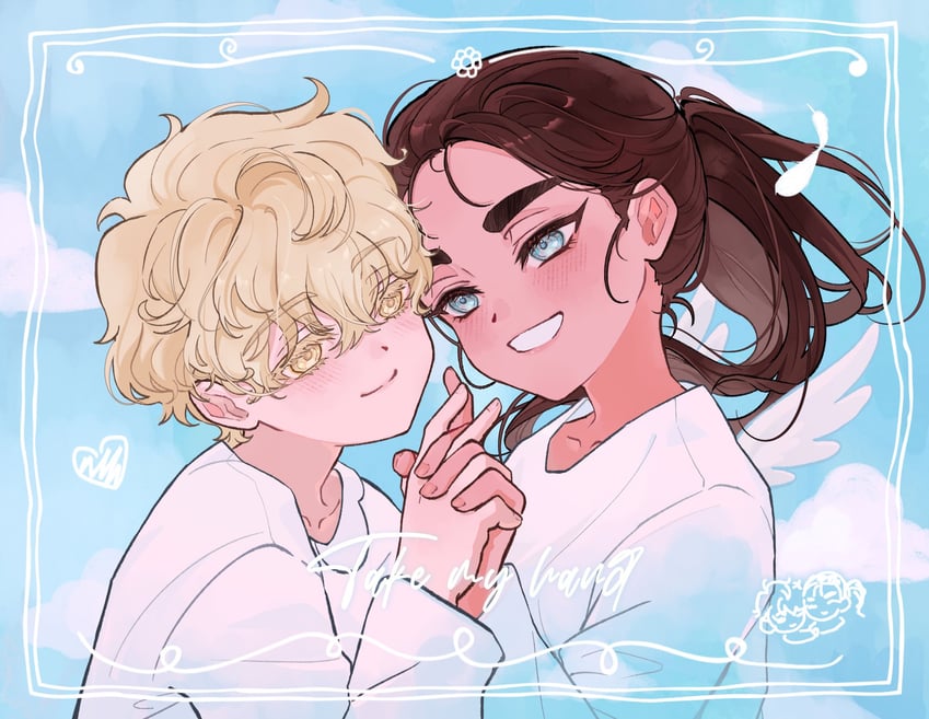 luka and hyuna (alien stage) drawn by lolo_(myon_creative)