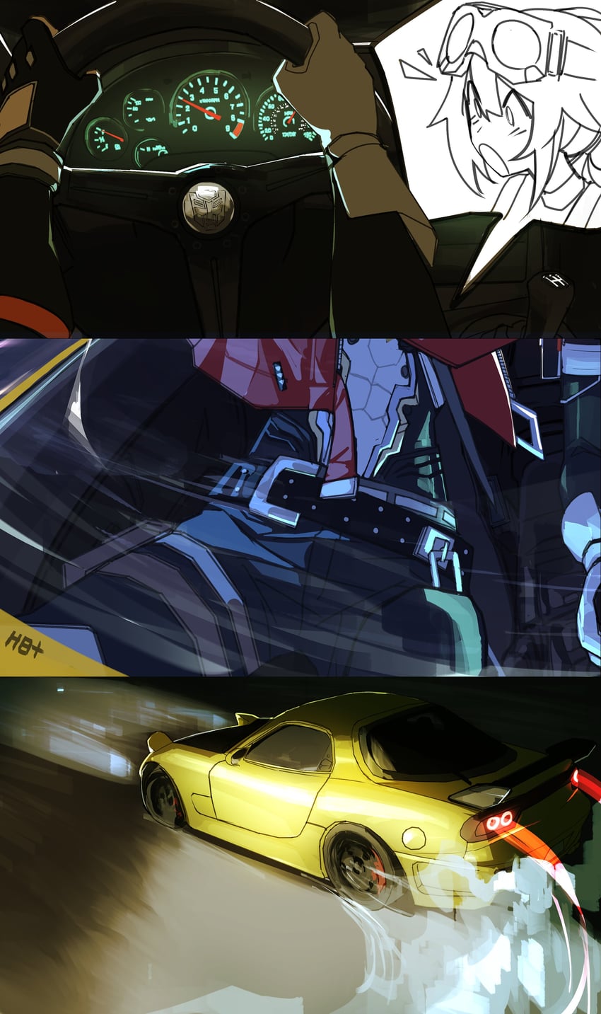 grace howard, billy kid, and bumblebee (zenless zone zero and 1 more) drawn by heartbreak_juan