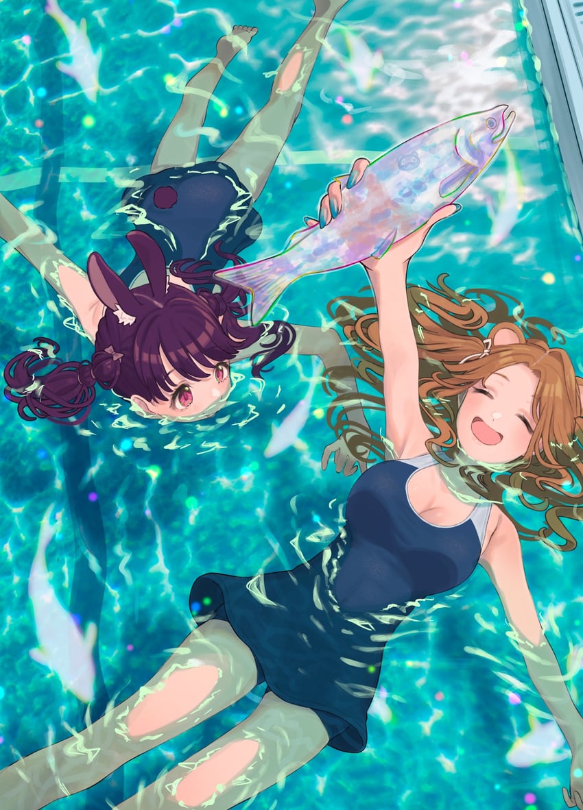 Fukumaru koito and ichikawa hinana idolmaster and 1 more drawn by