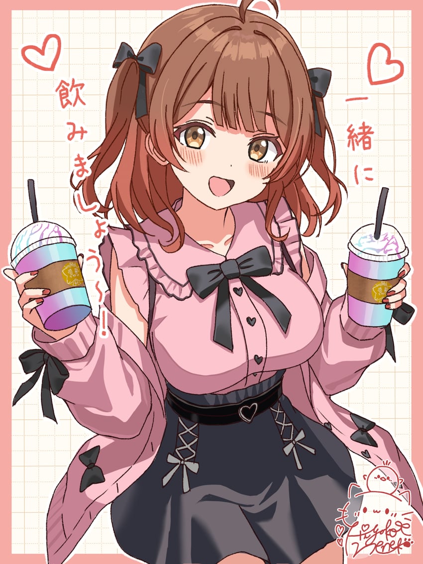 hanami ume (idolmaster and 1 more) drawn by hiyoko_neneko