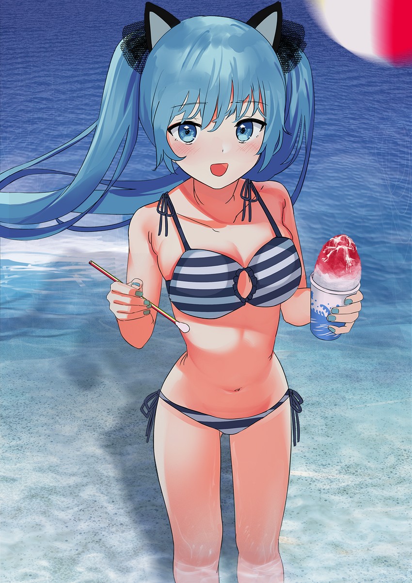 hatsune miku (vocaloid) drawn by geisha-geisha-