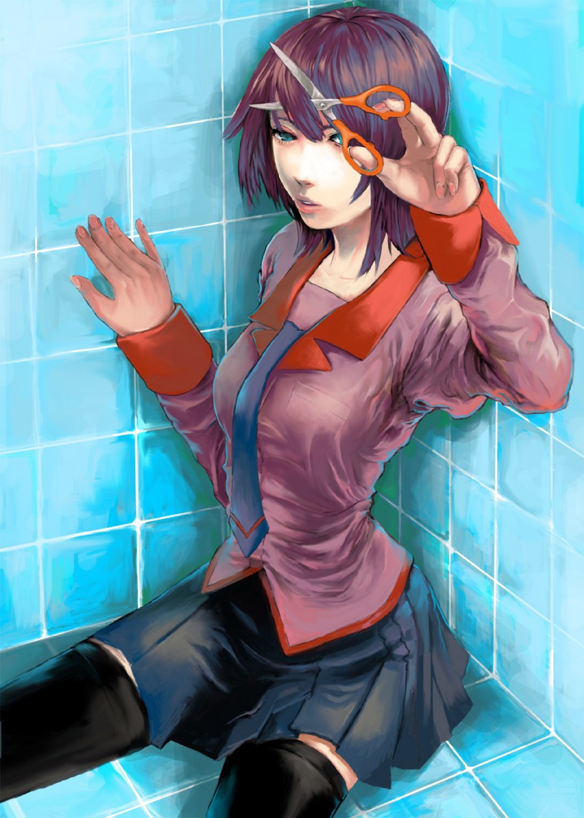 senjougahara hitagi (monogatari and 1 more) drawn by otimusyairoha