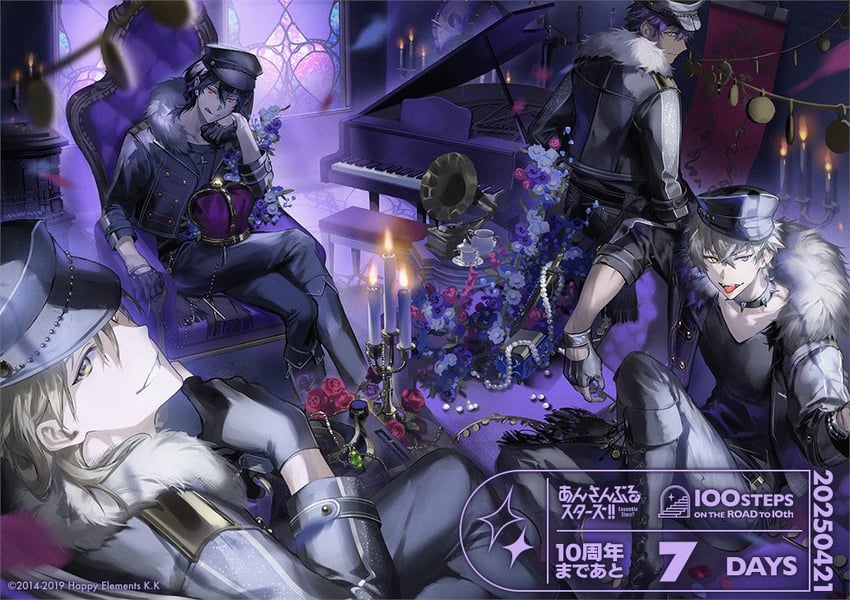 sakuma rei, hakaze kaoru, otogari adonis, and ogami koga (ensemble stars!) drawn by shokuen_(oxstl)