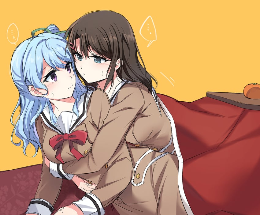 okusawa misaki and matsubara kanon (bang dream!) drawn by opi