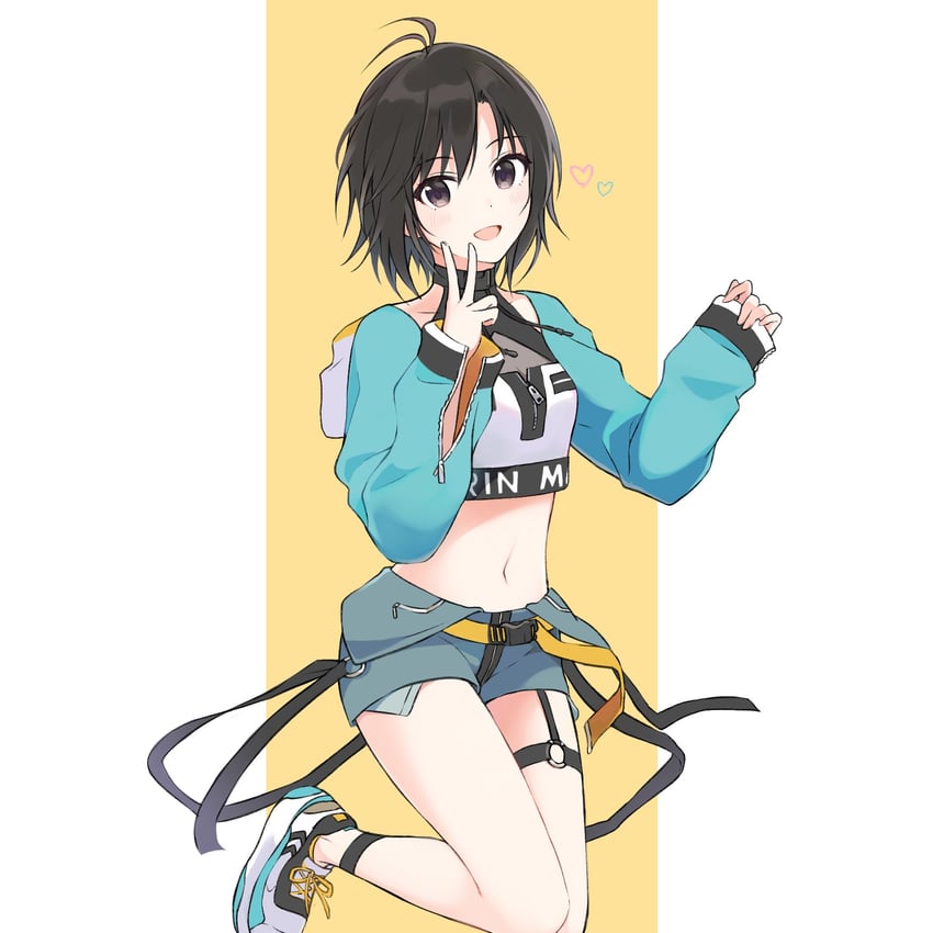 kikuchi makoto (idolmaster and 2 more) drawn by a1001047591