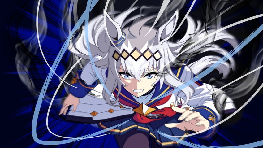 oguri cap (umamusume and 1 more) drawn by kiyosuke_(kiyosuke023)