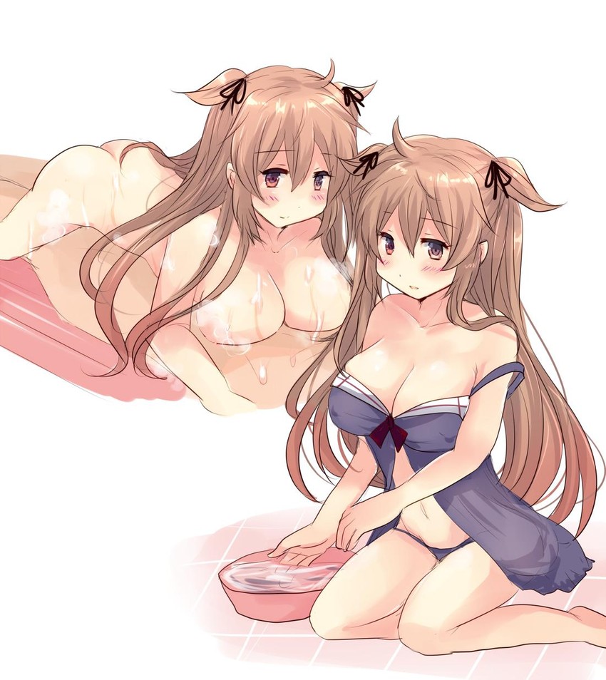 murasame and murasame kai ni (kantai collection) drawn by hirune_(konekonelkk)