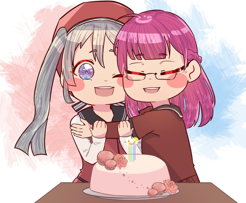 tokime shizuka and tokiwa nanaka (mahou shoujo madoka magica and 1 more) drawn by mogu_m.g