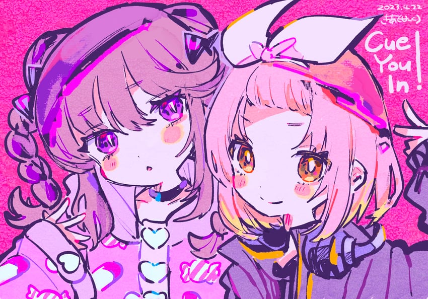 inubousaki shian and inuyose shinobu (denonbu and 1 more) drawn by kiato
